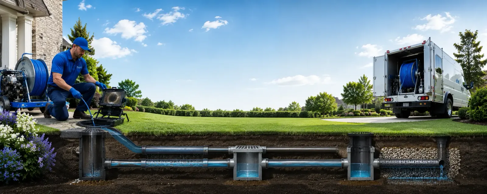 Outdoor drain cleaning information for Dana, IN